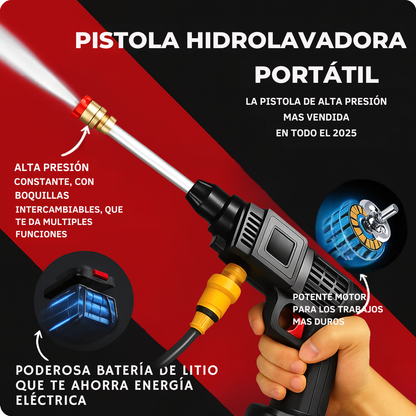 HIDROLAVADORA PORTATIL 98V CON 2 BATERIAS