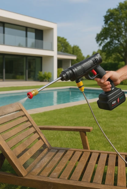 HIDROLAVADORA PORTATIL 98V CON 2 BATERIAS